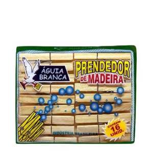 PRENDEDOR ROUPA MADEIRA AGUIA C/16
