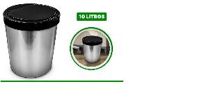 LIXEIRA  10L ARQPLAST METAL CLICK 25670