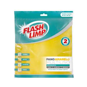 PANO MULTIUSO FLASHLIMP AMARELO C/2 4540