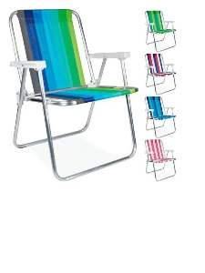 CADEIRA PRAIA ALUMINIO ALTA BEL 25500