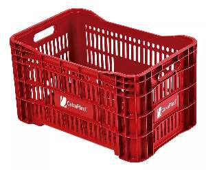 CAIXA SUPERMERCADO CAIXAPLAST VERMELHA