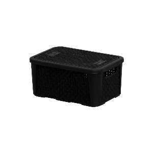 CAIXA ORG N.1 RATTAN PLASNEW PRETO 2041