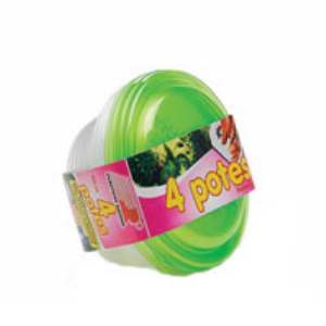 POTE RAINHA C/4 350ML RED TRANSP 681