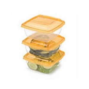 POTE RAINHA C/3 500ML QUAD TRANSP 304