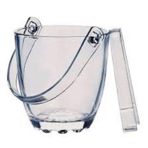 BALDE VIDRO GELO C/ PEGADOR TOP 23471