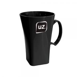 CANECA 400 ML CAPPUCCINO PRETO UZ161-PR